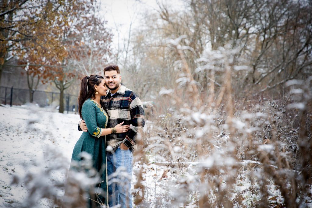 Winter Engagement at Gibbons Park
