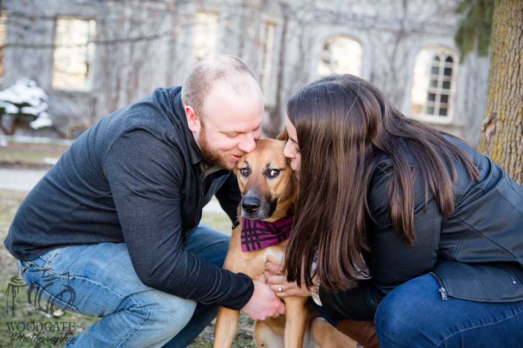 dog engagement session london ontario