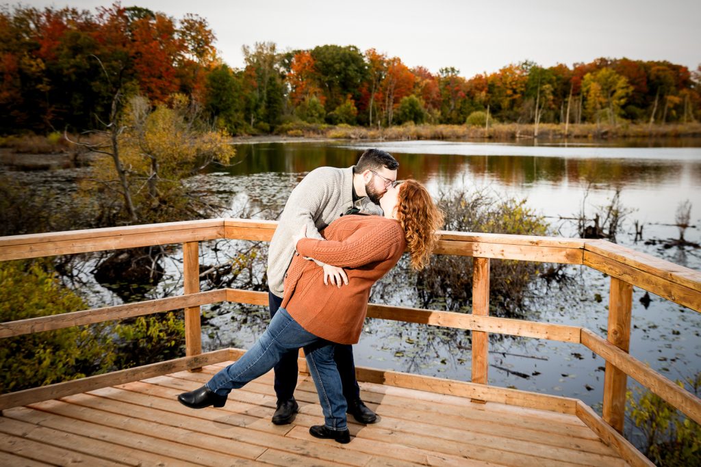 Westminster Pond Fall engagement session