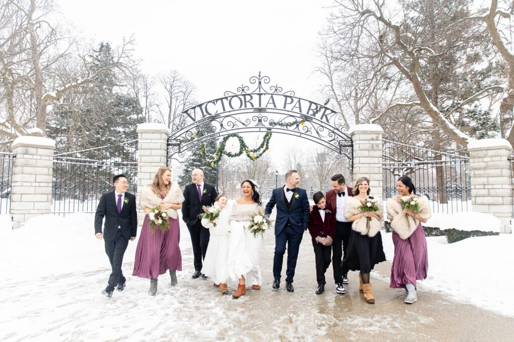 Fun wedding party photos London Ontario